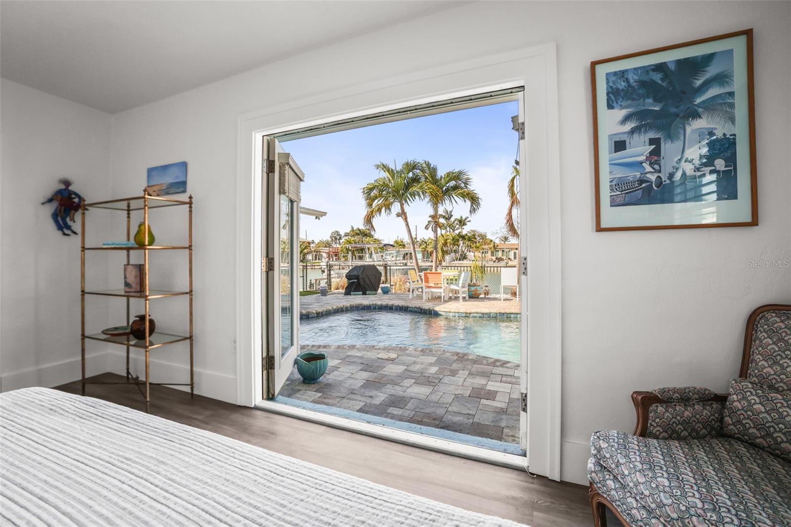 Bedroom 2 with Pool/Water View