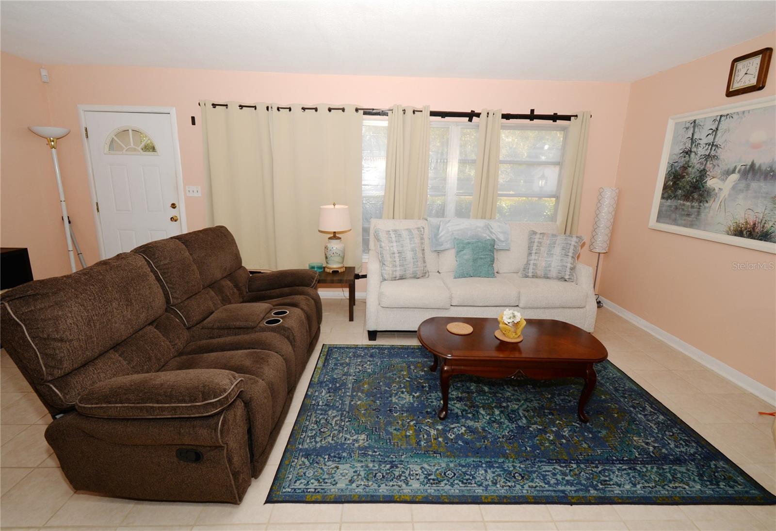 Living Room and large front windows