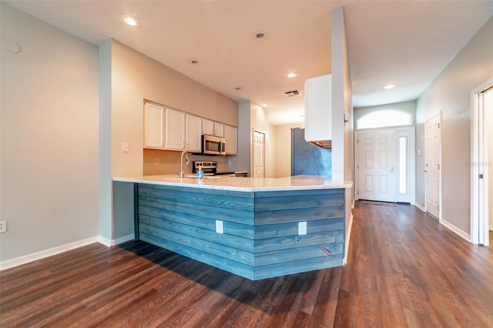 Kitchen and Foyer from Great Room