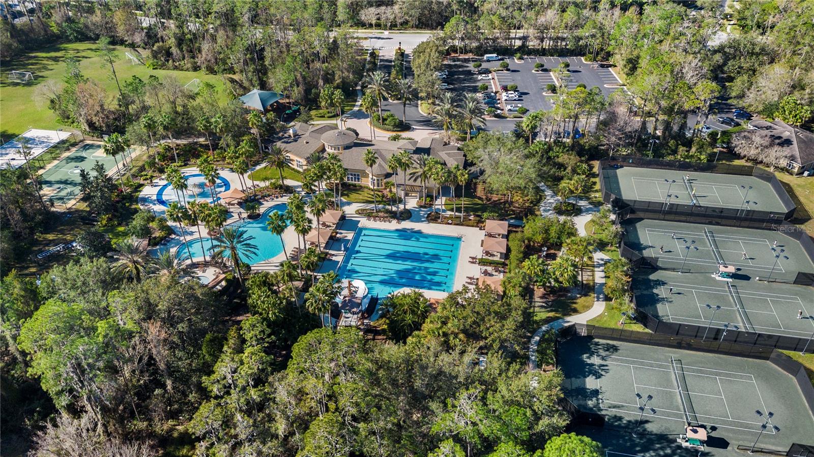 Aerial-Tennis Courts