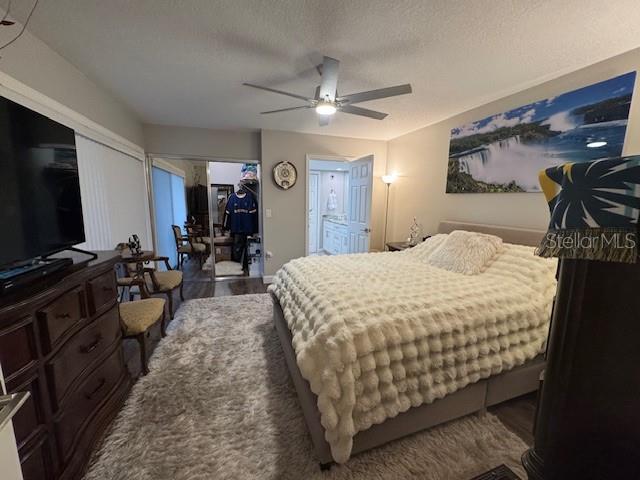 Master bedroom with walk-in closet