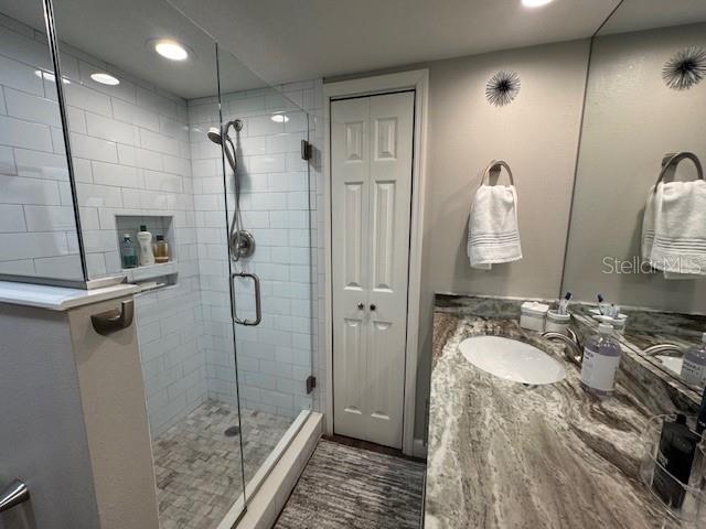 Master bath with granite top