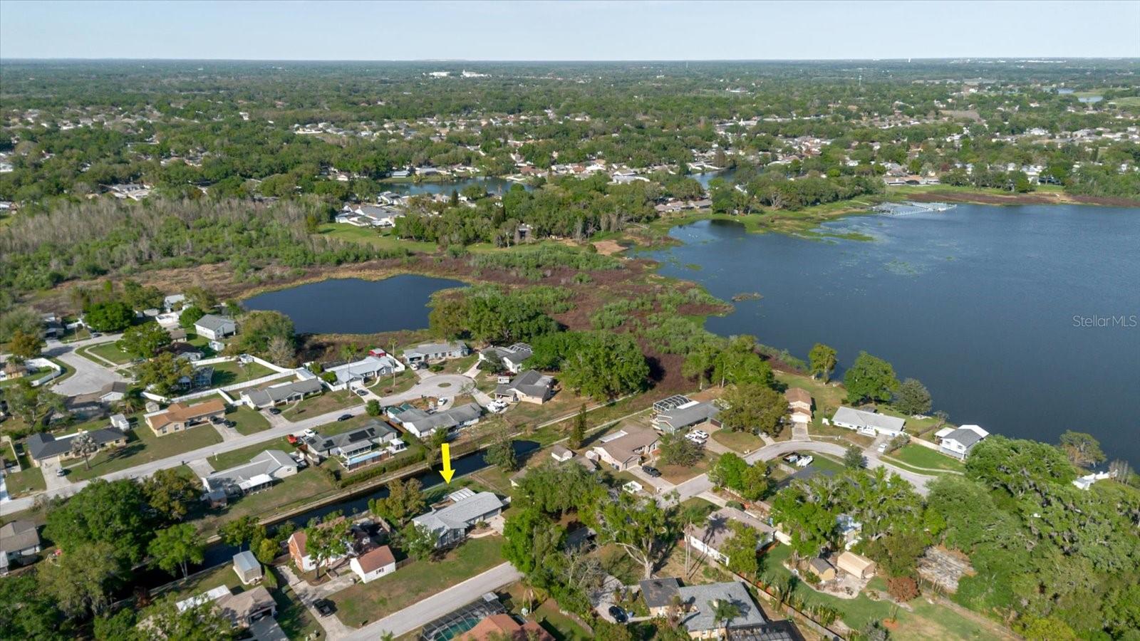 Lake to the left is not associated with the property.