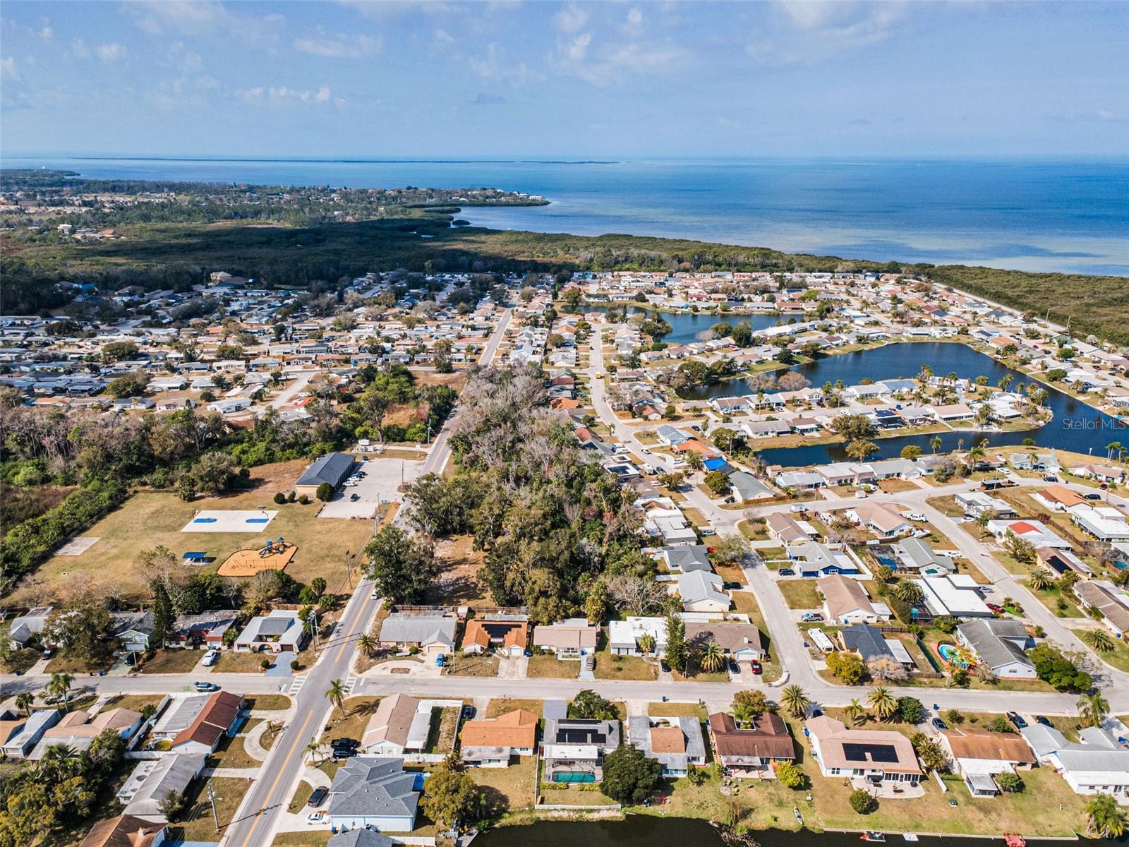 Aerial showing Gulf of Mexico