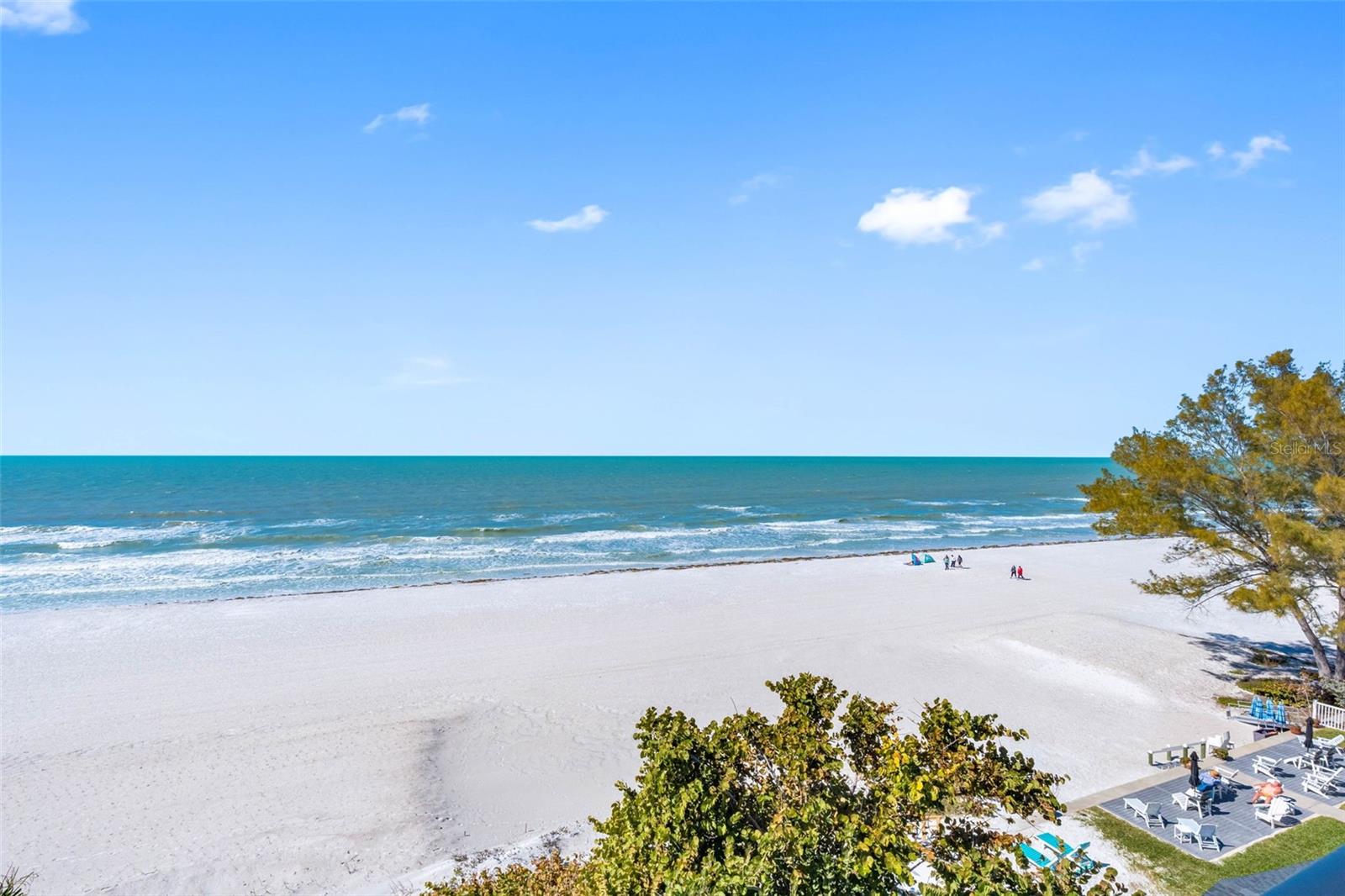 ... LONG RANGE VIEWS FROM CORNER UNIT 505 -- LOOKING NORTH WEST..NOTE: NEW REFURBISHED BEACH SAND..