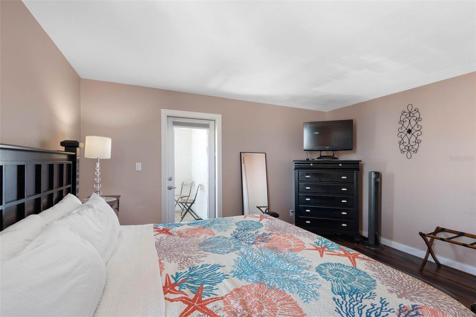 .. BEDROOM LOOKING TOWARDS REAR BALCONY..