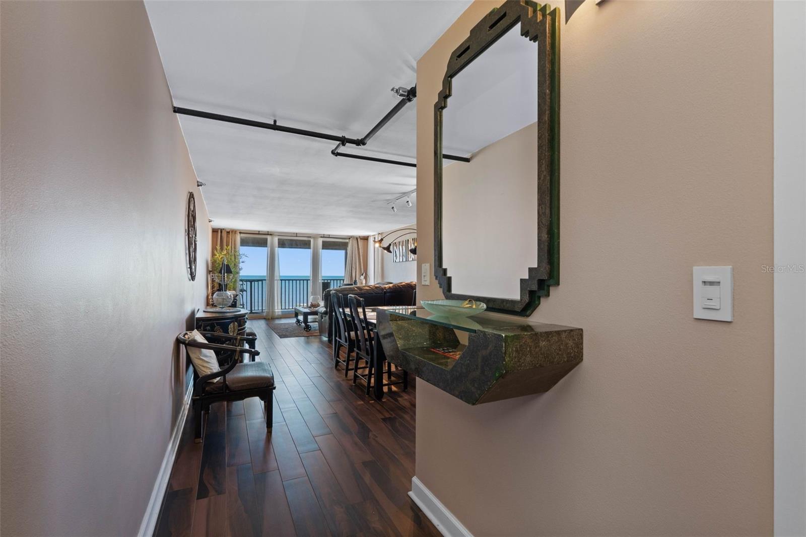 .. HALLWAY BY UNIT DOOR - BATHROOM ON RIGHT - LIVING AREA STRAIGHT AHEAD WITHDIRECT  GULF FRONT VIEWS - COMPLETELY REDONE.