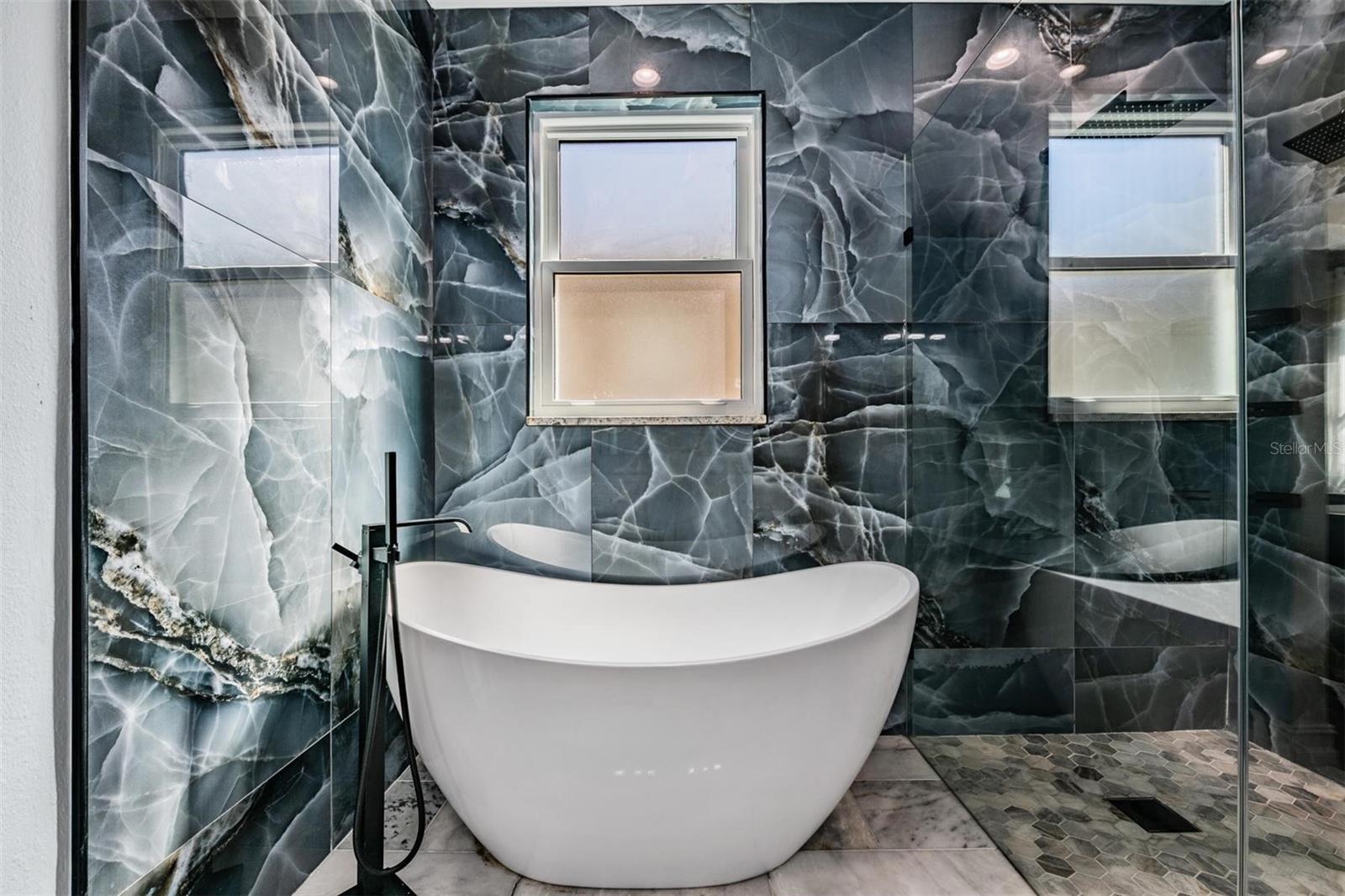 Designer soaking tub