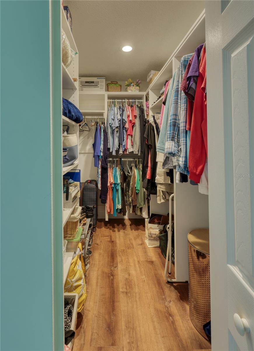 Primary Bedroom Closet with Built-ins