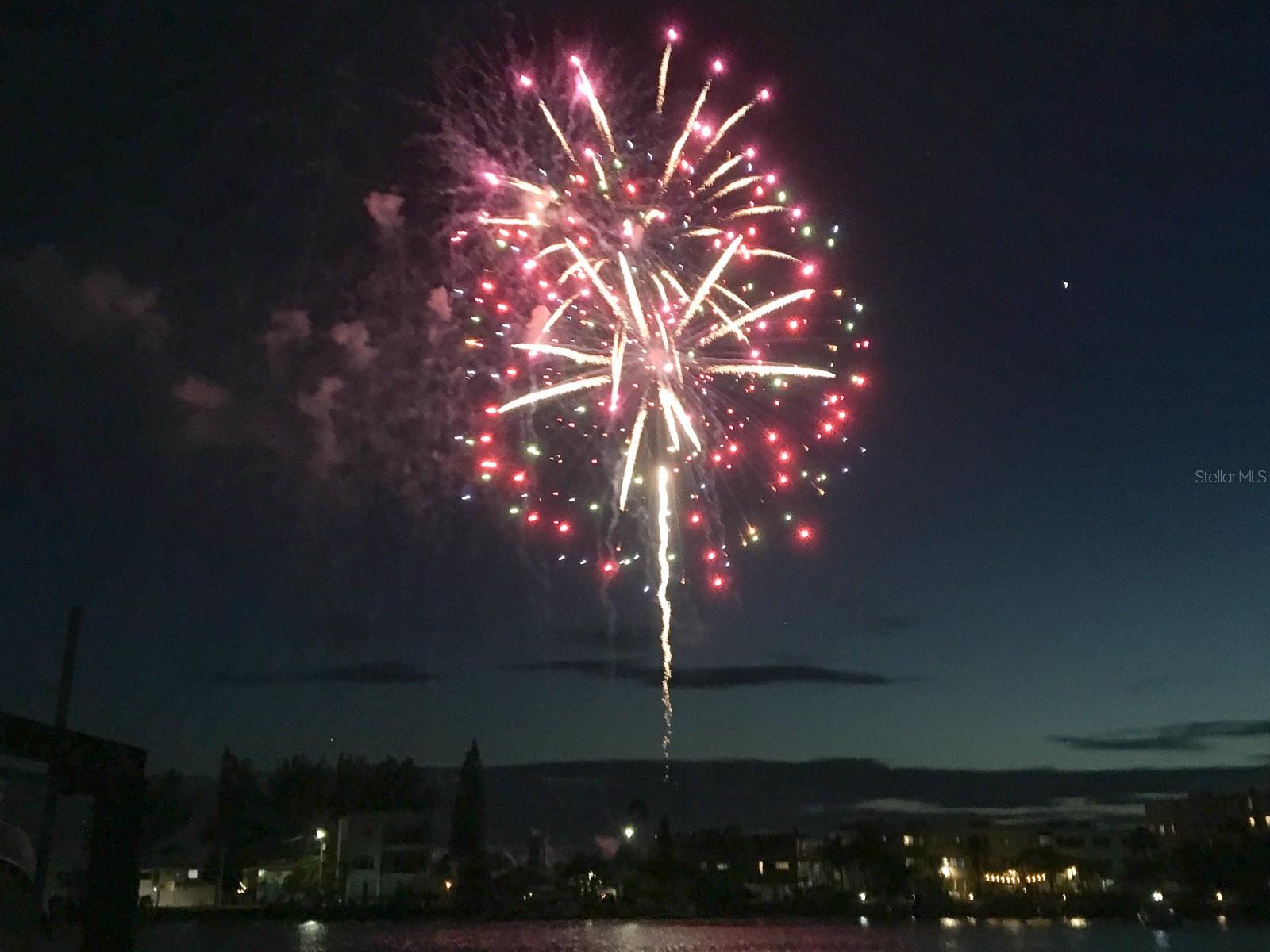 Fireworks at Treasure Island