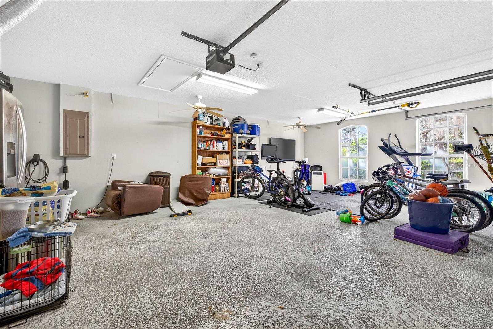 Large 3 car garage