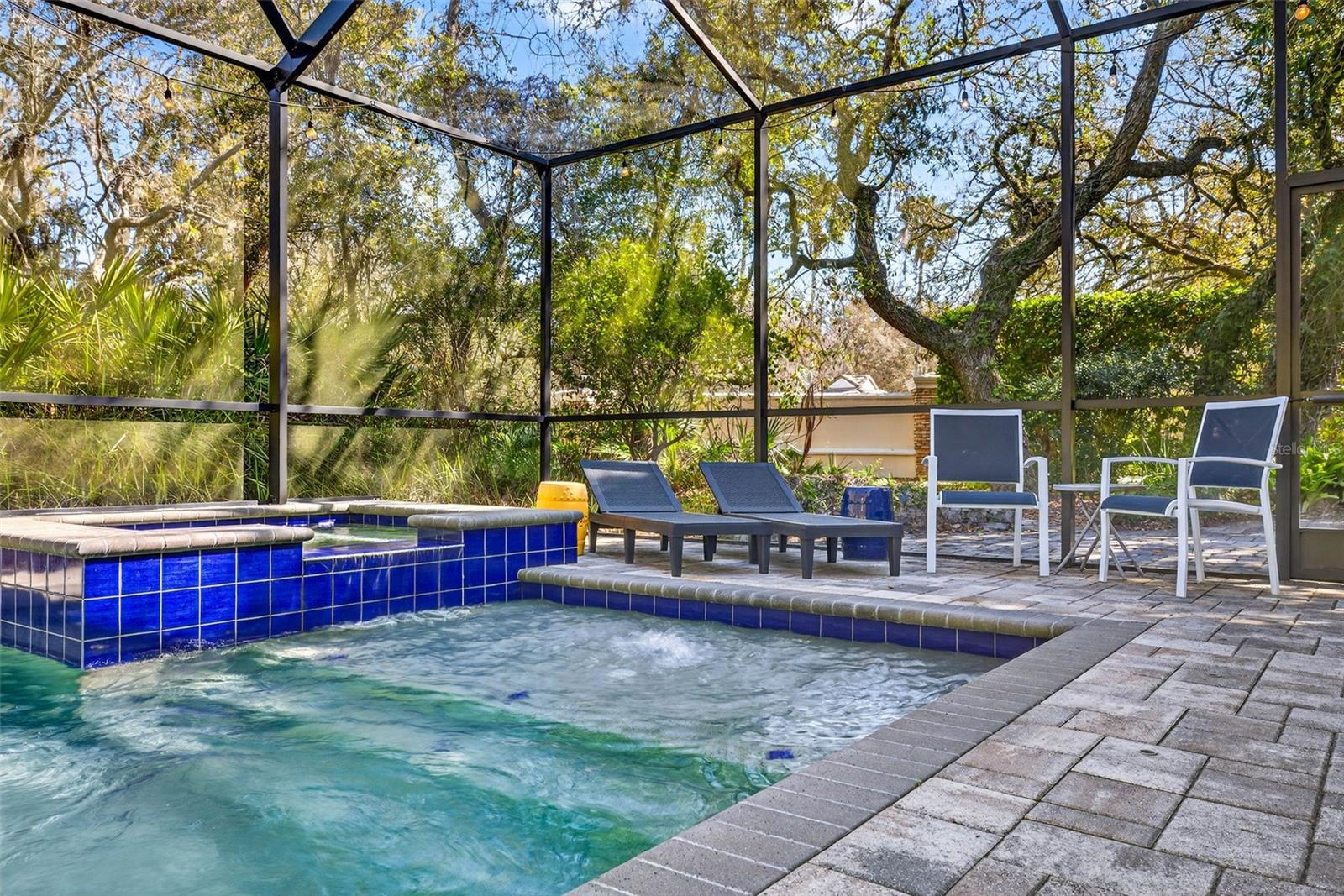 FEATURE: Sunning deck inside the pool.