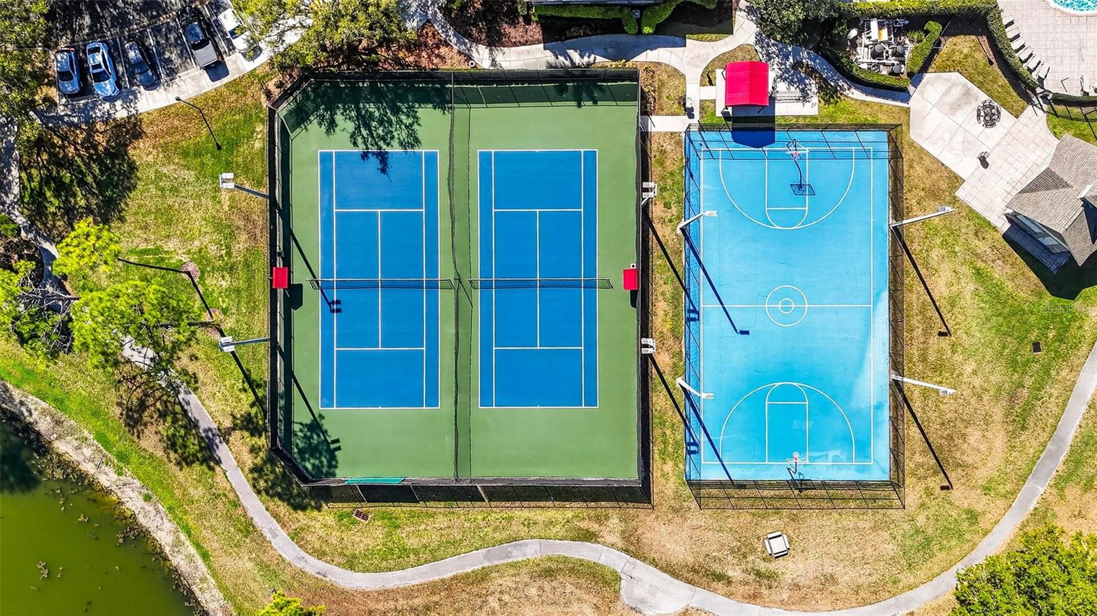 Osprey Club features tennis courts and basketball courts as well as being part of the expansive 30+ miles of trails throughout the community.