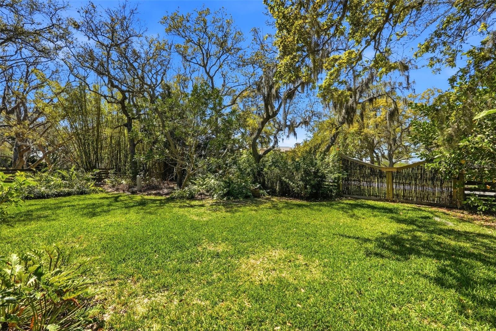 Double gate at rear of the property.