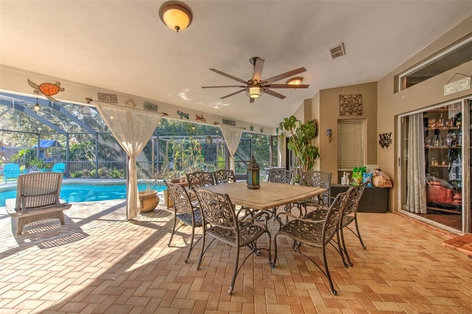 Lanai with Slider open to Bonus Room