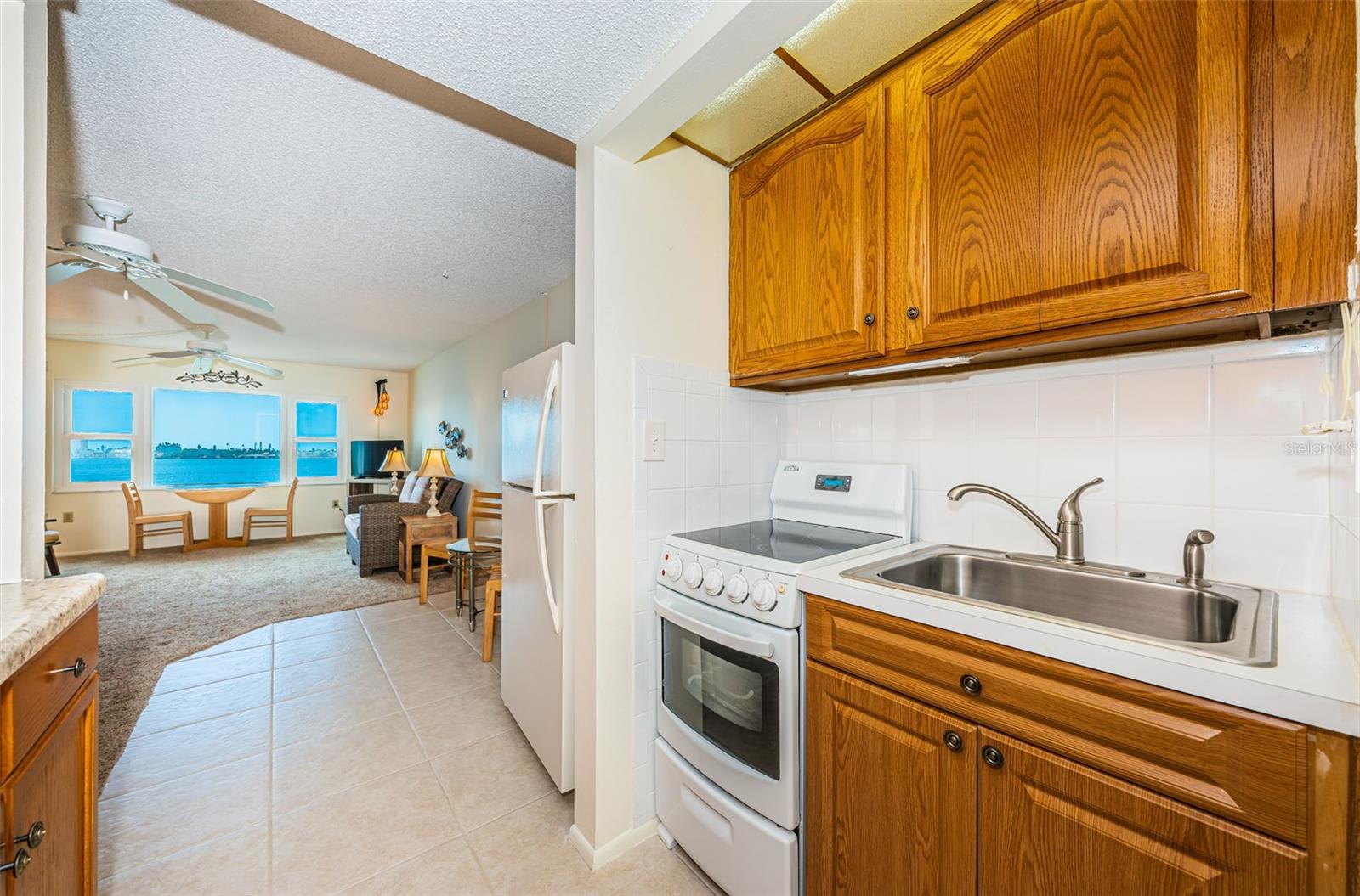Kitchen with granite counter