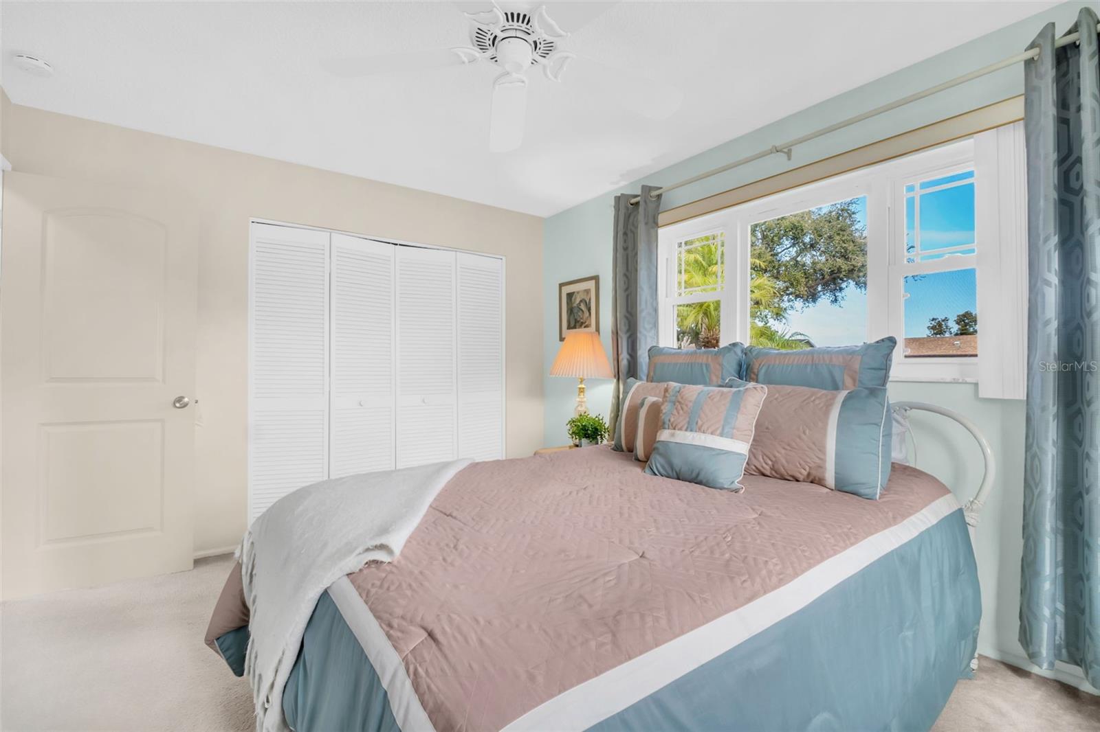 Gracious built-in closet space and perfectly located immediately adjacent to the updated bath~