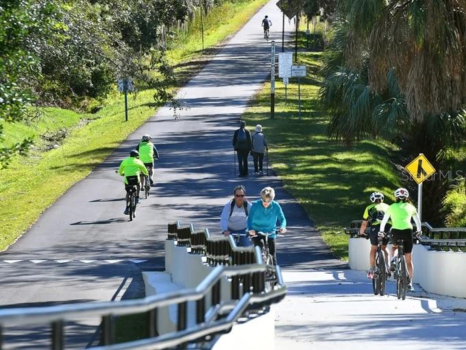 “The Duke Energy Trail is 22.5 miles long, connects to the existing Pinellas Trail, and runs right alongside the complex