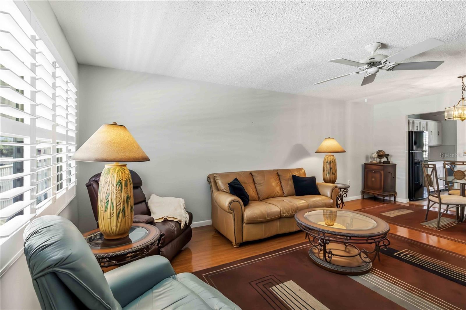 Living room and dining room combination.