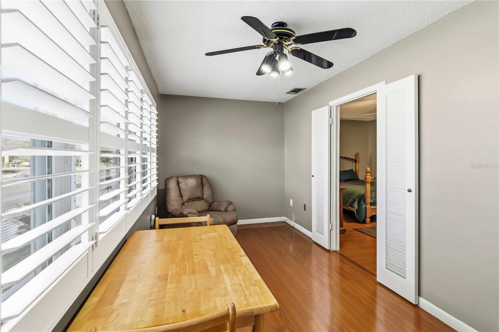 Ceiling fans througtout the condo