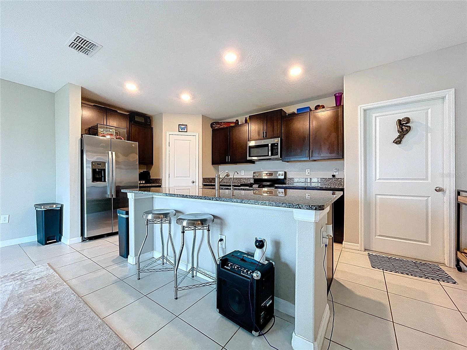 Large Kitchen Island.