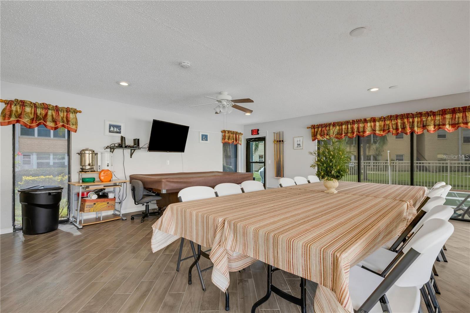 Clubhouse next to pool