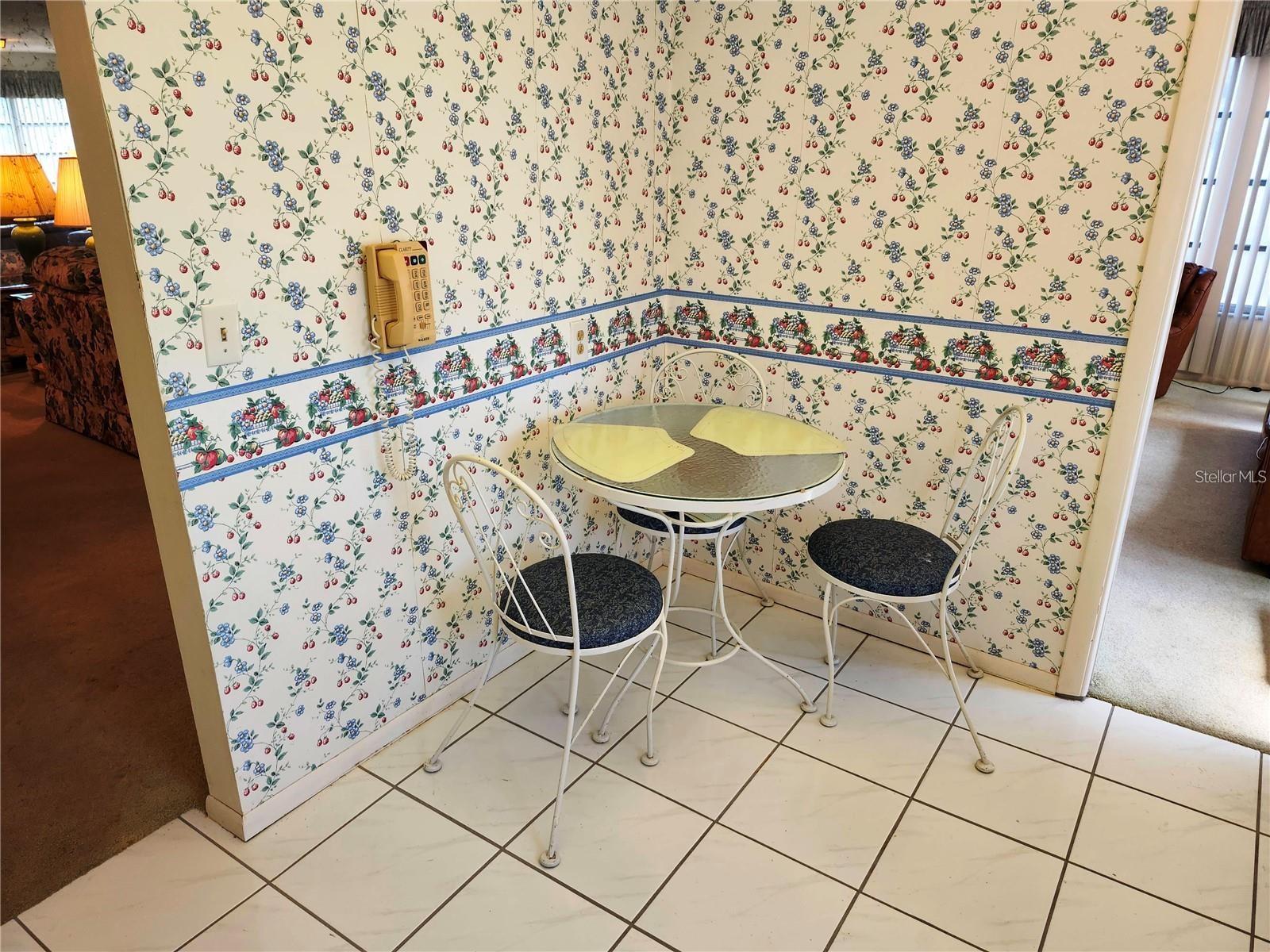 Kitchen seating w/ access to Living Room & Dining Area