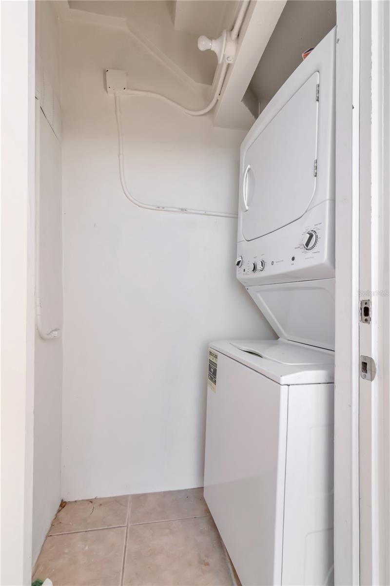Washer and Dryer Outdoor Closet