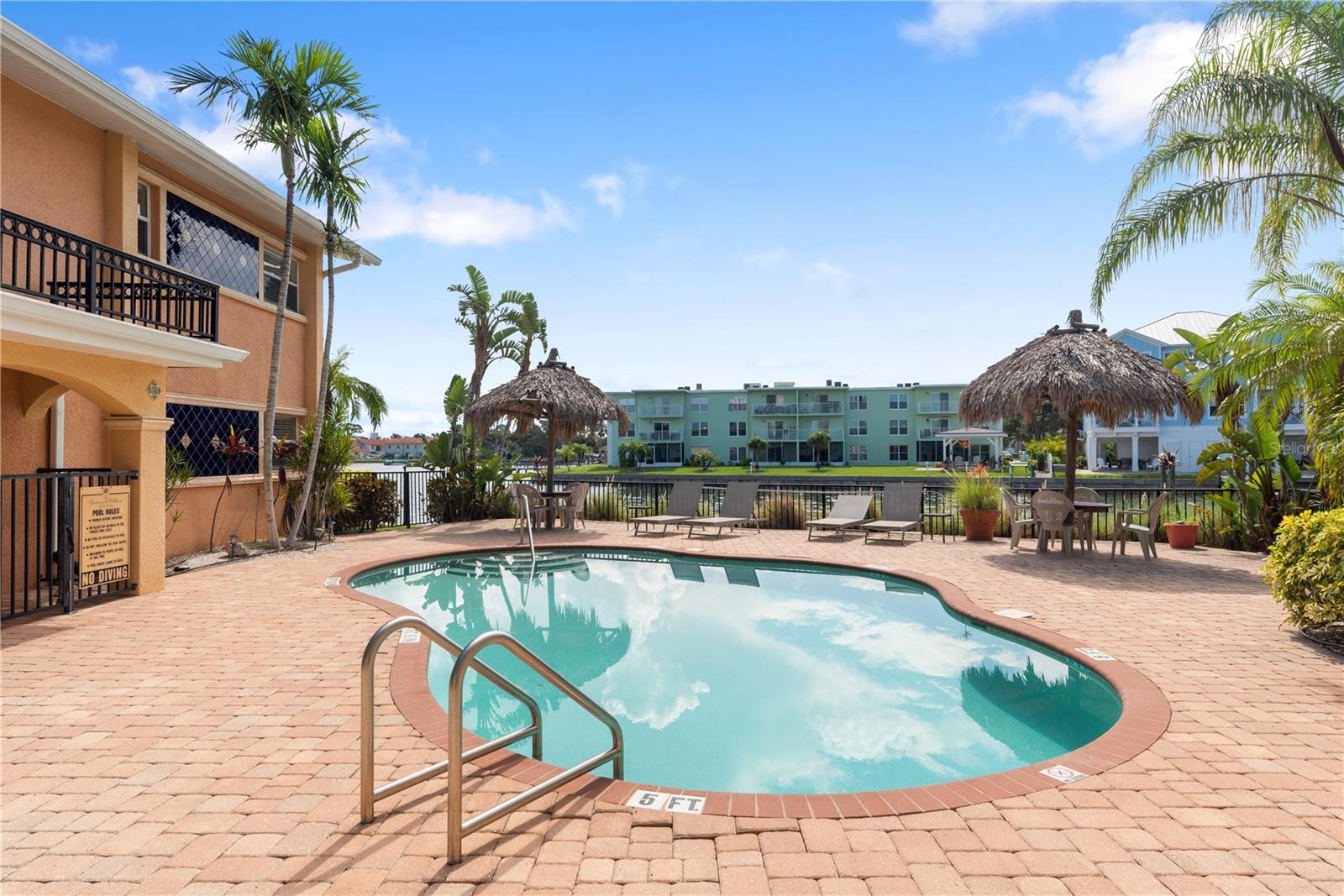 Island-Inspired Community Pool