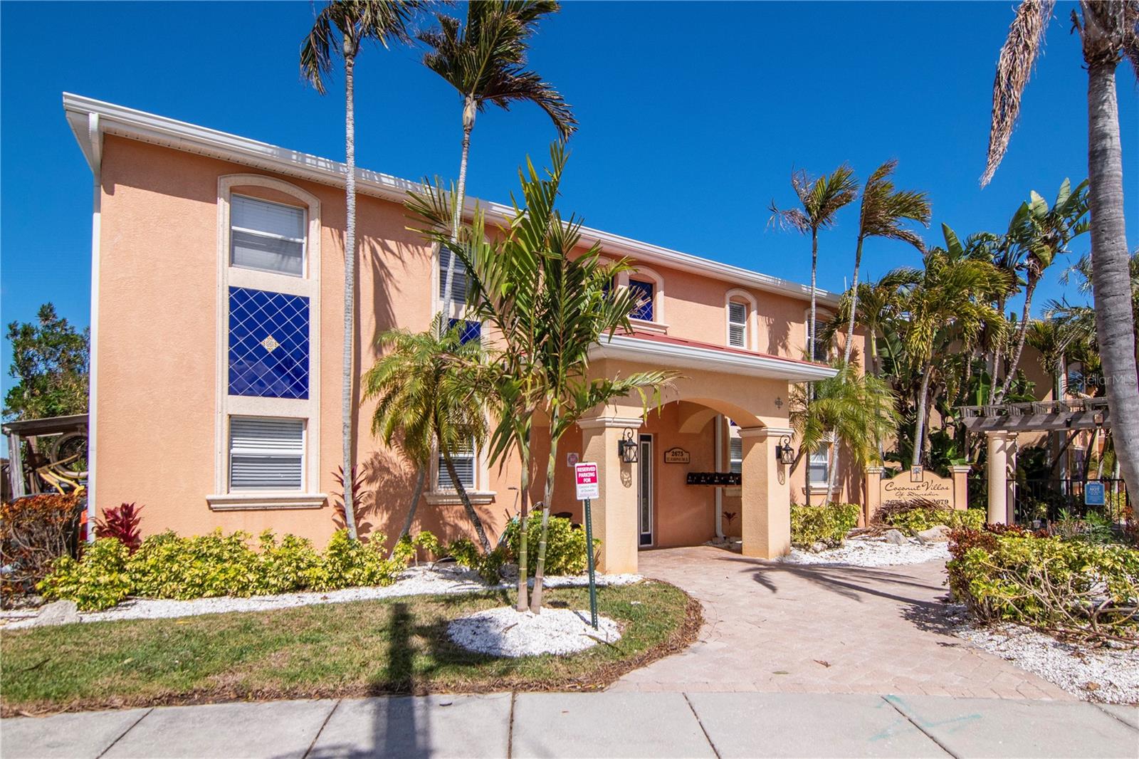 Front Building-Arched Mediterranean Entryway