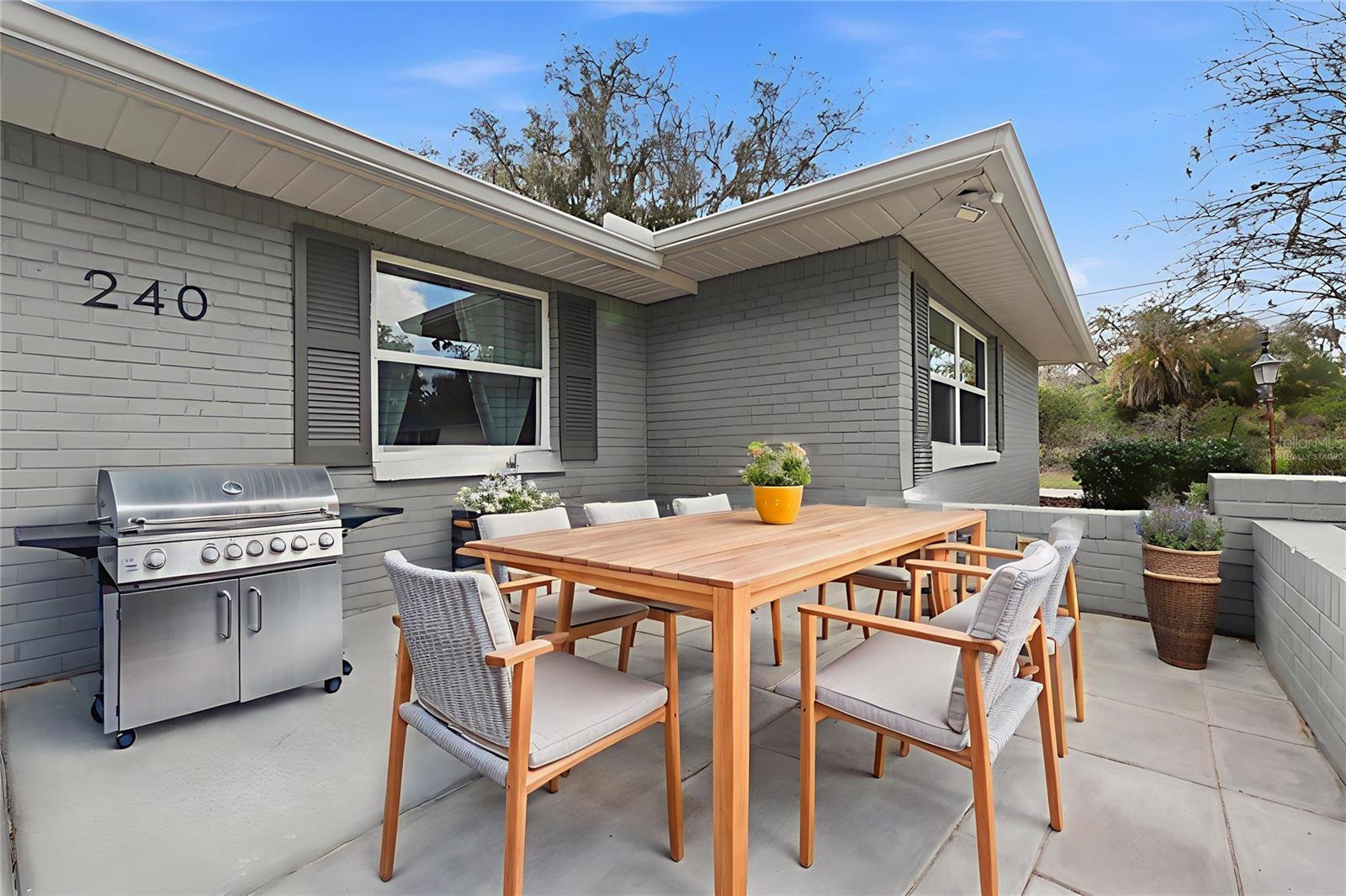 Front Patio Virtually Staged