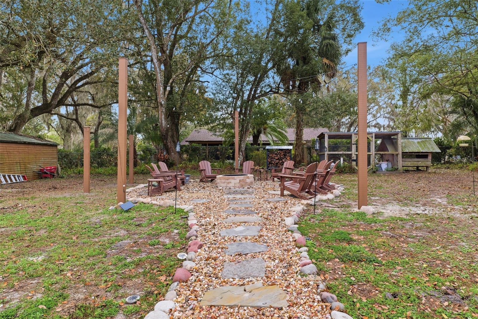 Rear Exterior- Fire Pit