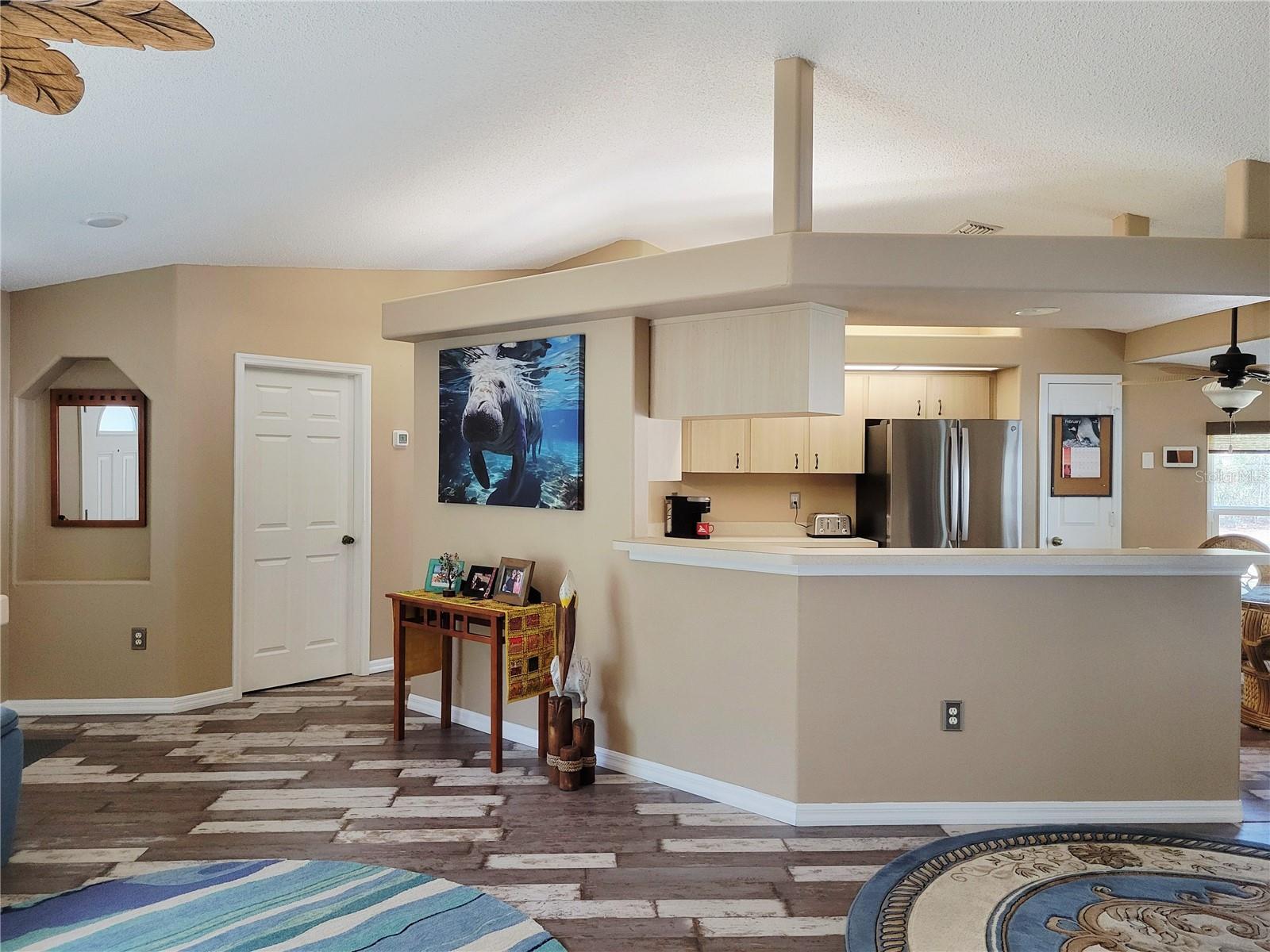 Family room opens to kitchen and Nook