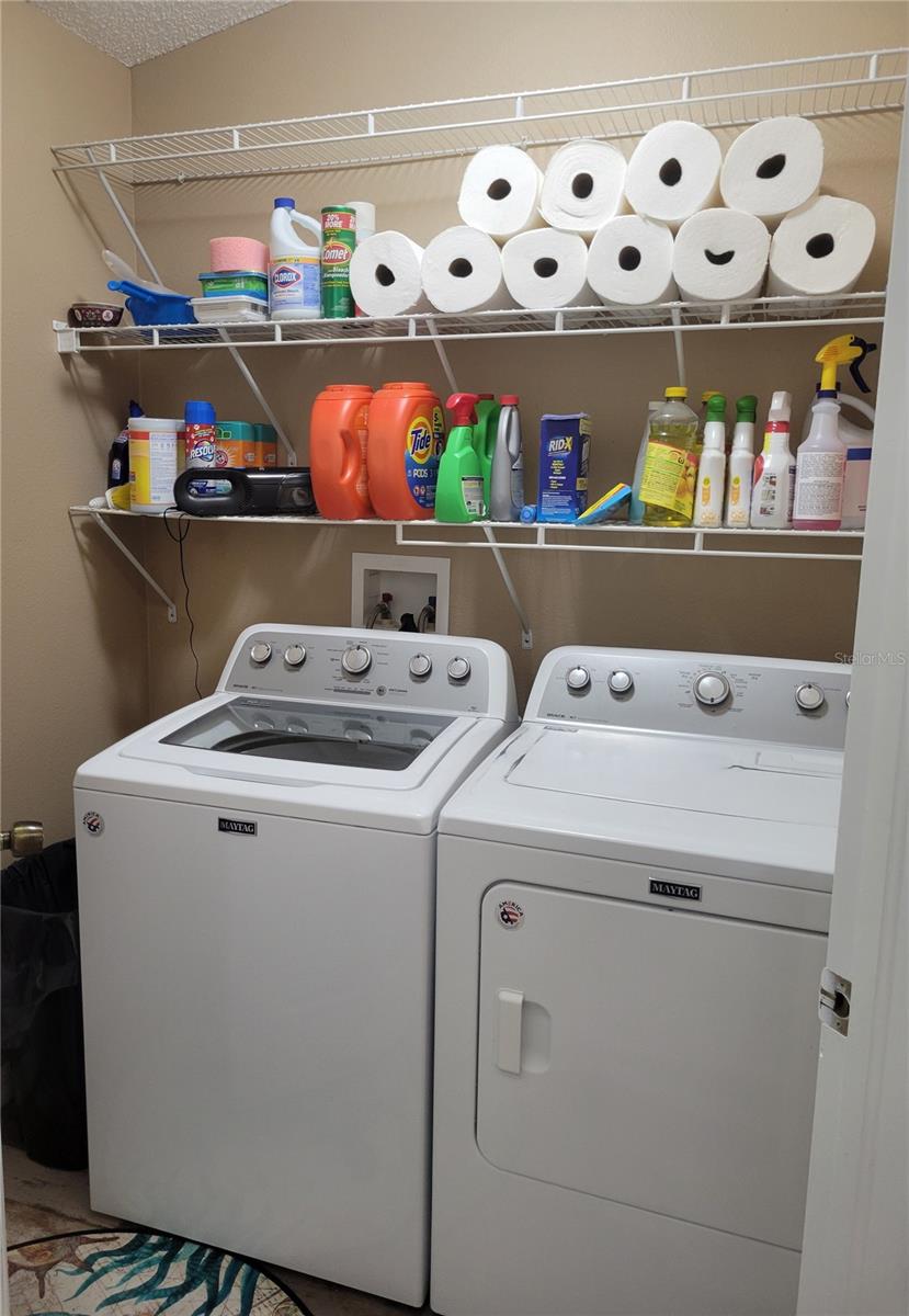 Laundry Room with appliances included