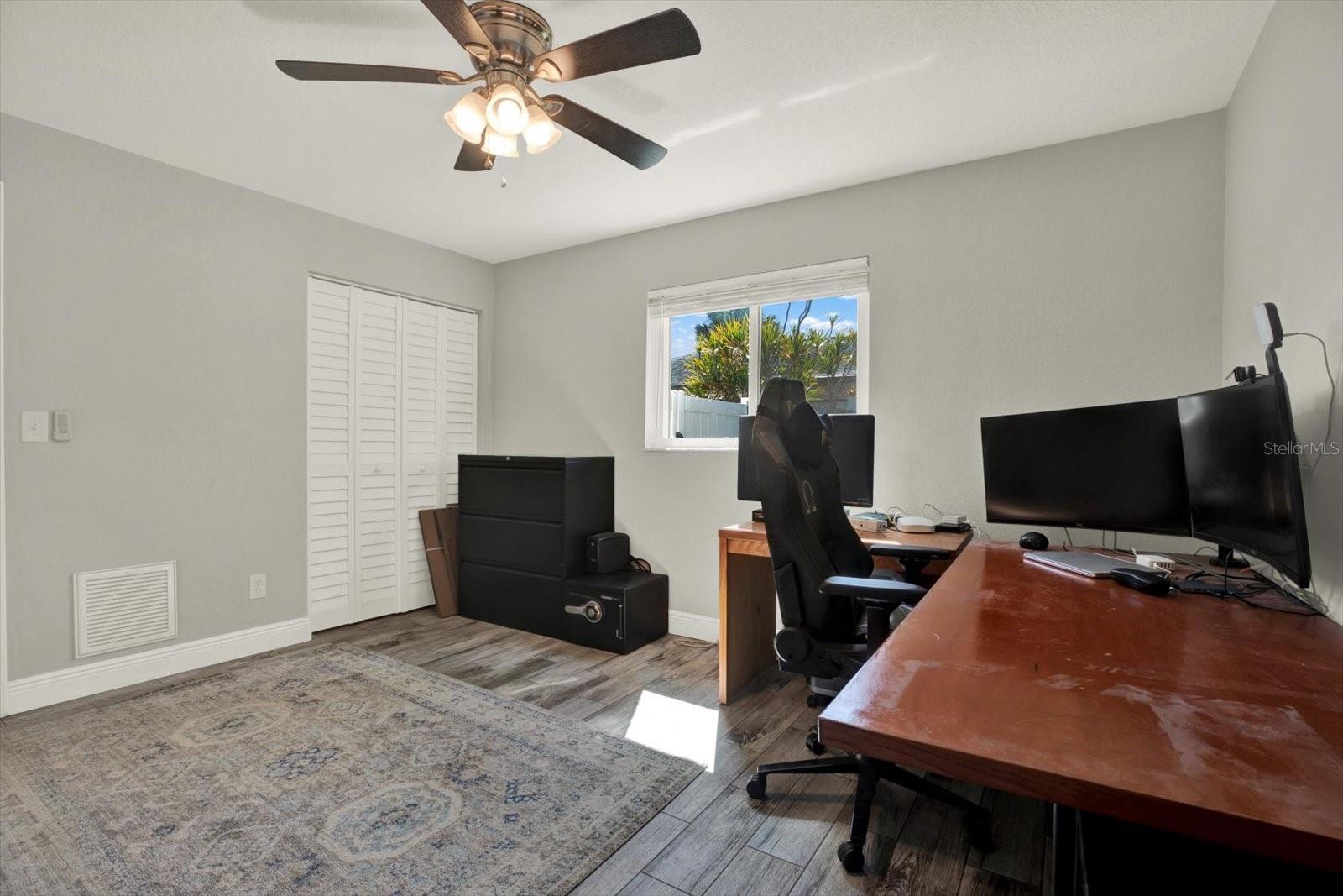 Third Bedroom being used as Office