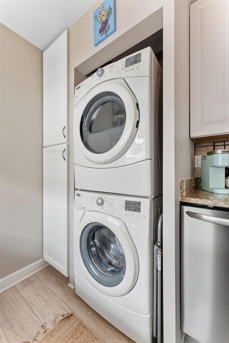 In-unit washer and dryer for ultimate convenience.