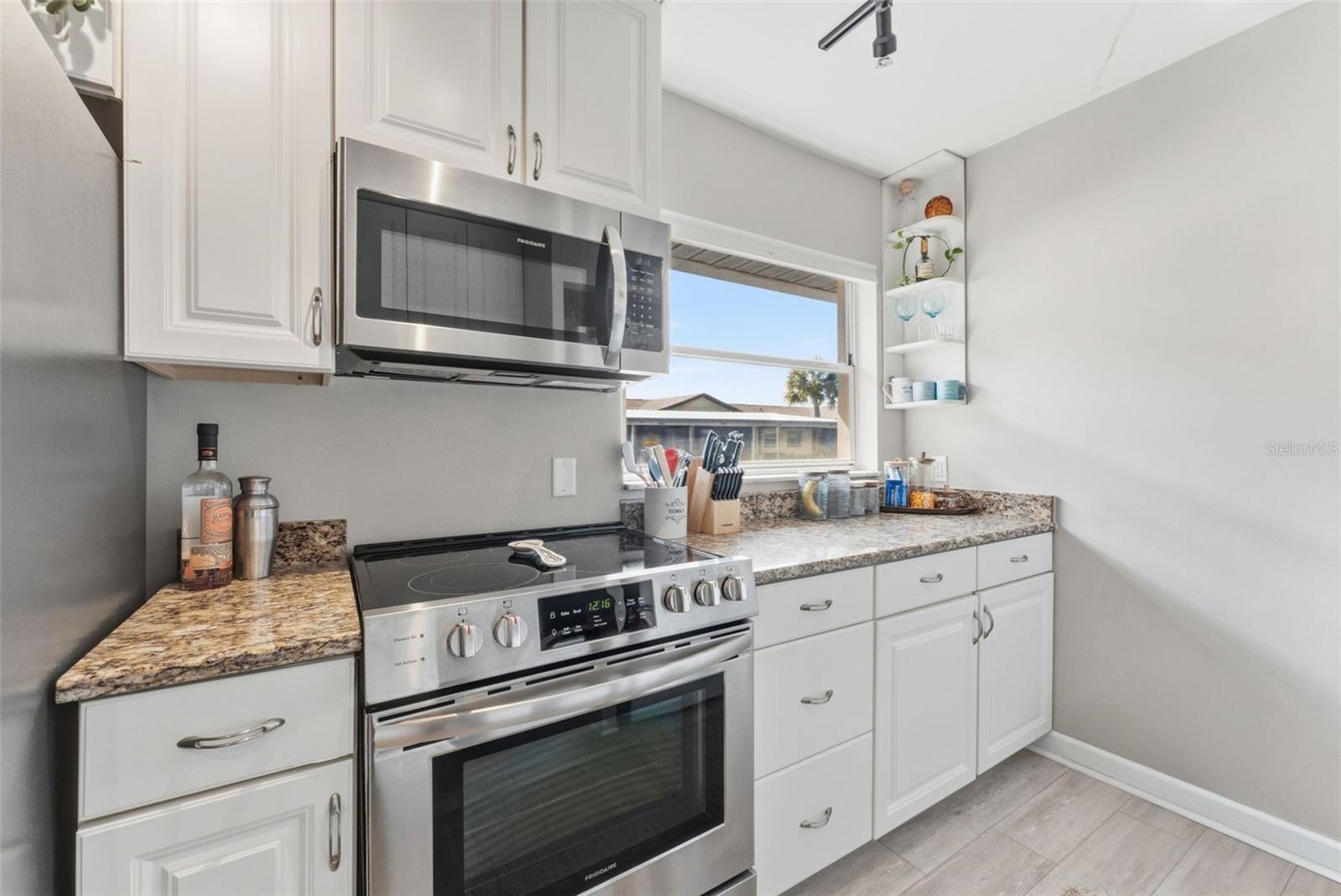 Updated kitchen appliances add a fresh, modern touch