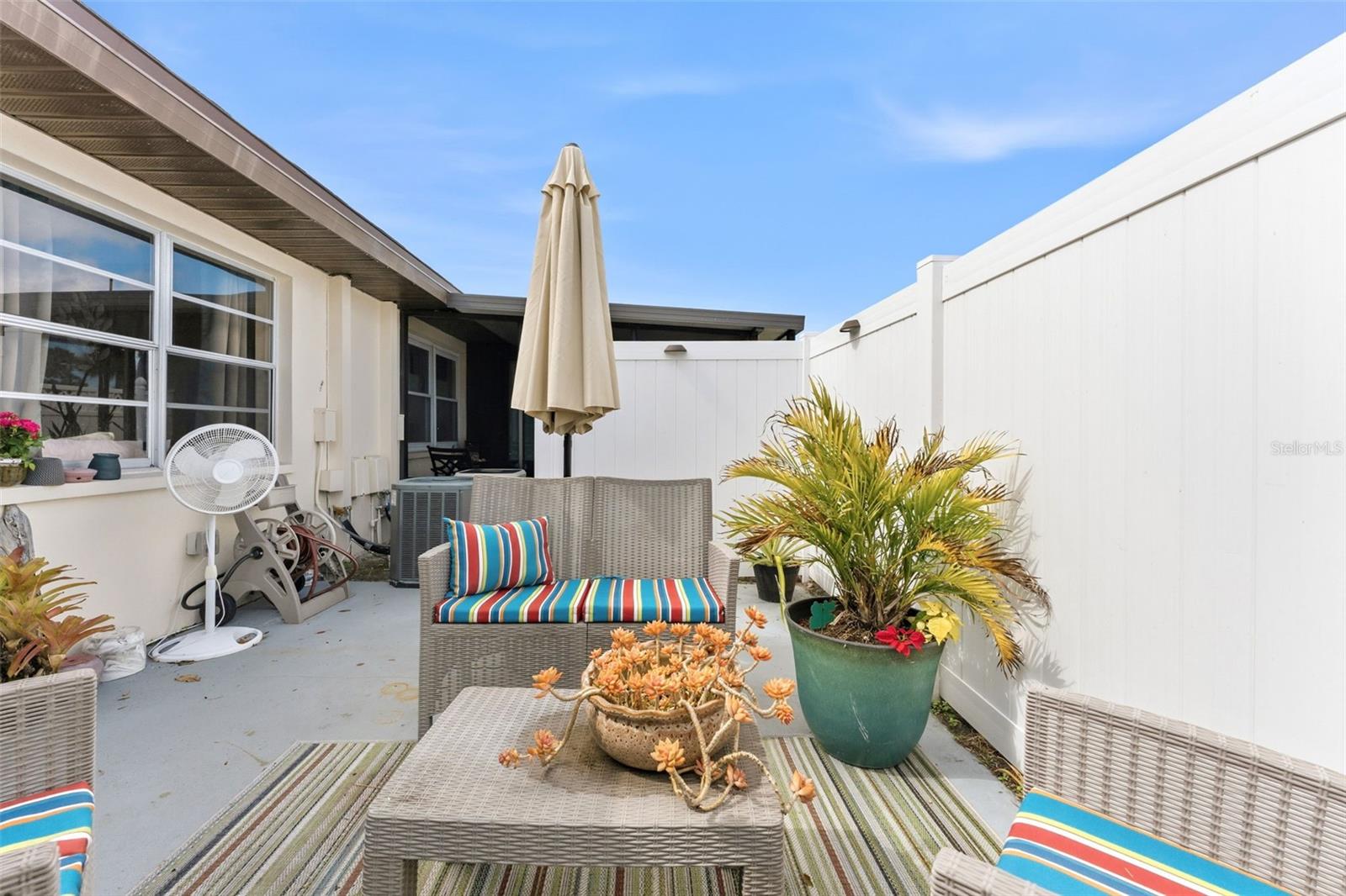 Low-maintenance outdoor space to enjoy Florida living.