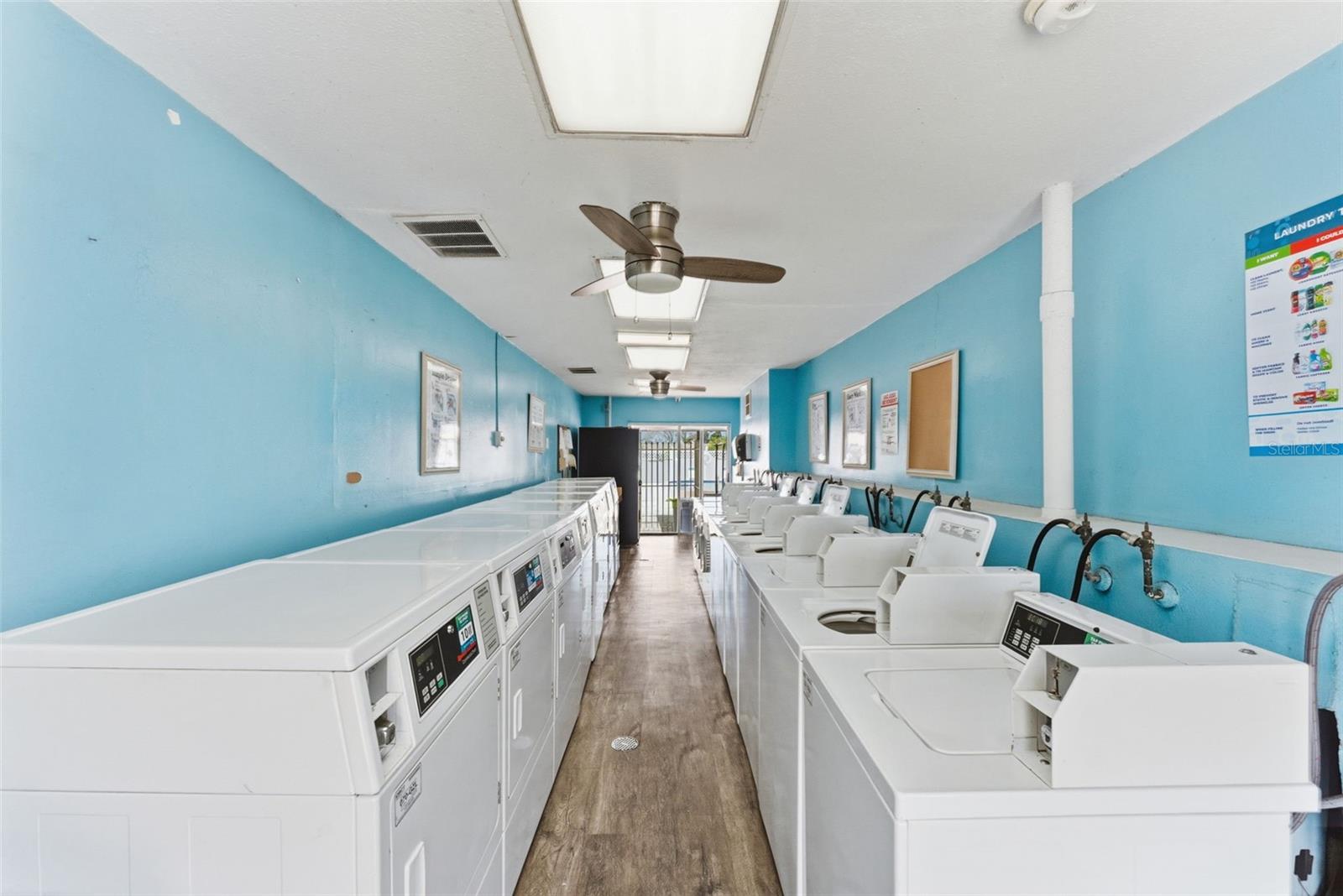 Additional community laundry facilities available on site.