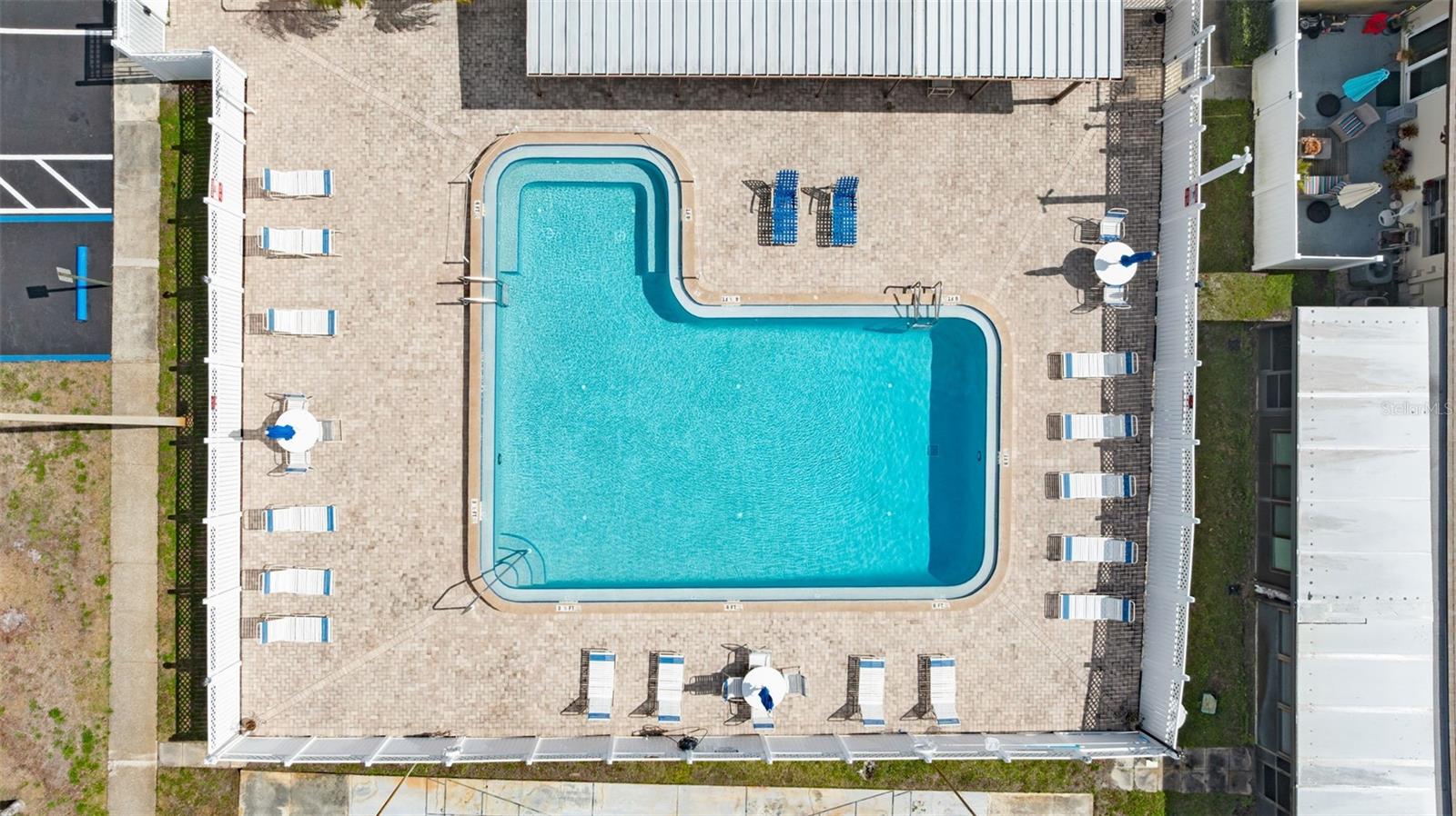 Perfect spot to unwind or meet neighbors.