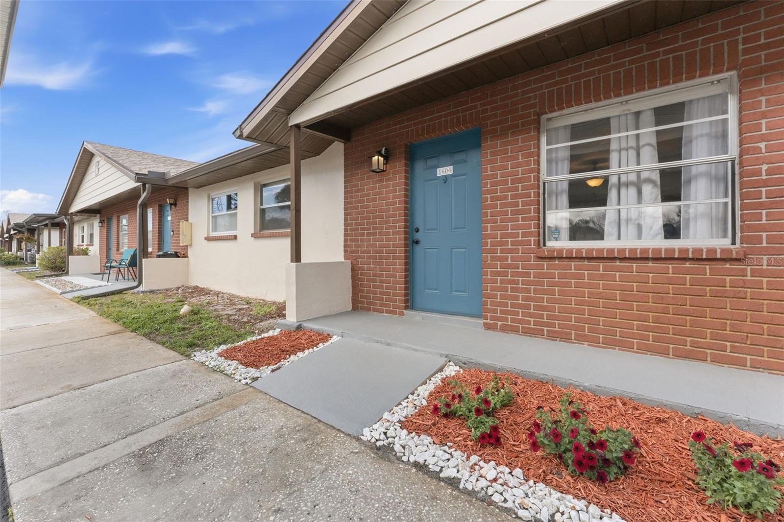 A cozy and private front entrance to your new home.