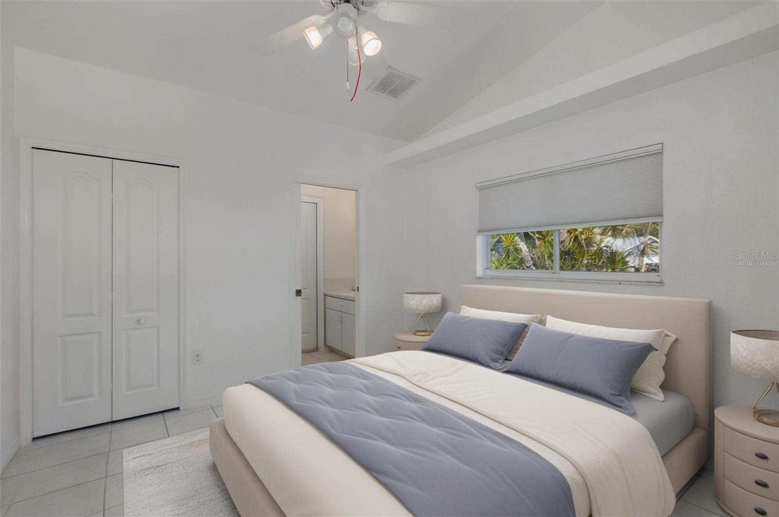 Virtually staged bedroom 3