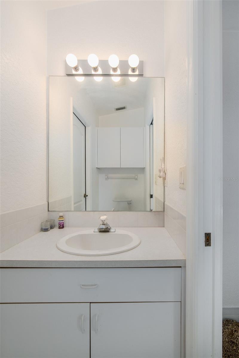 Half bath attached to bedroom 3