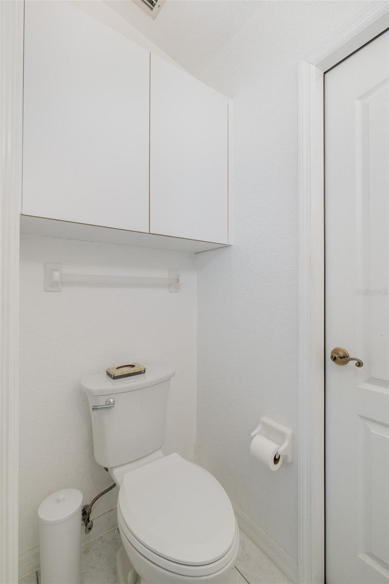 Half bath attached to bedroom 3