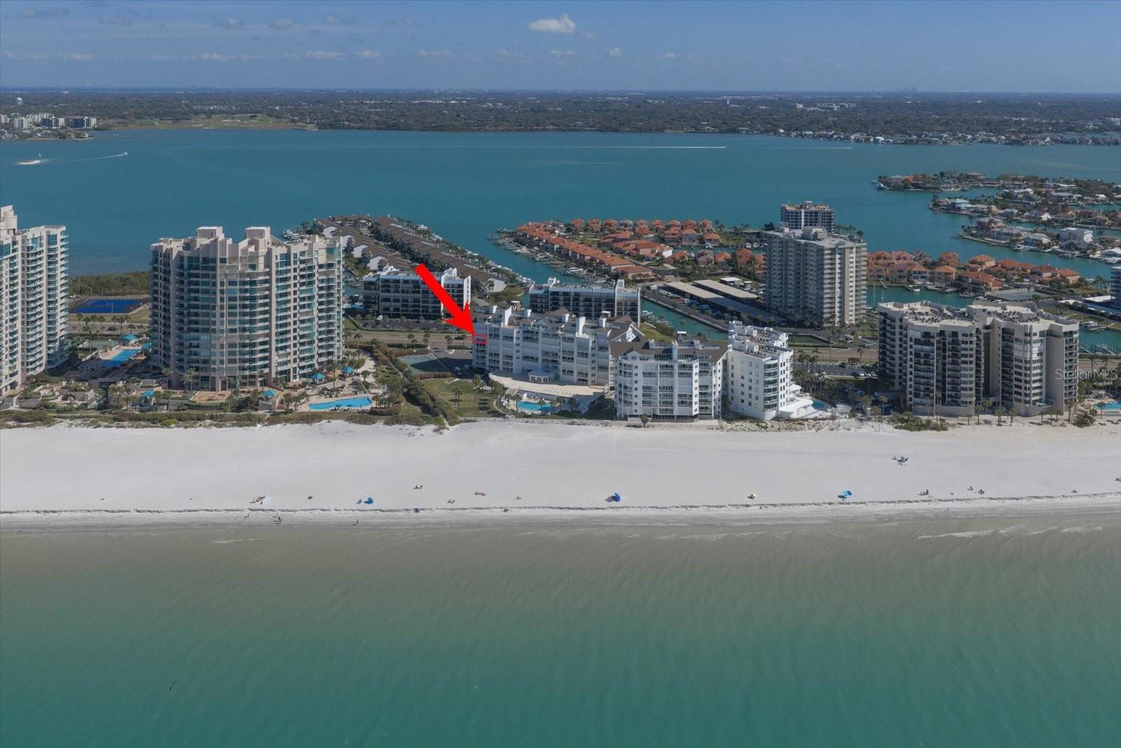 Premier location-direct gulf -front corner unit on the 5th floor.