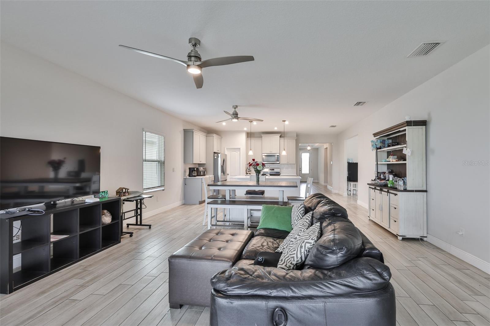 Two ceiling fans in Great Room