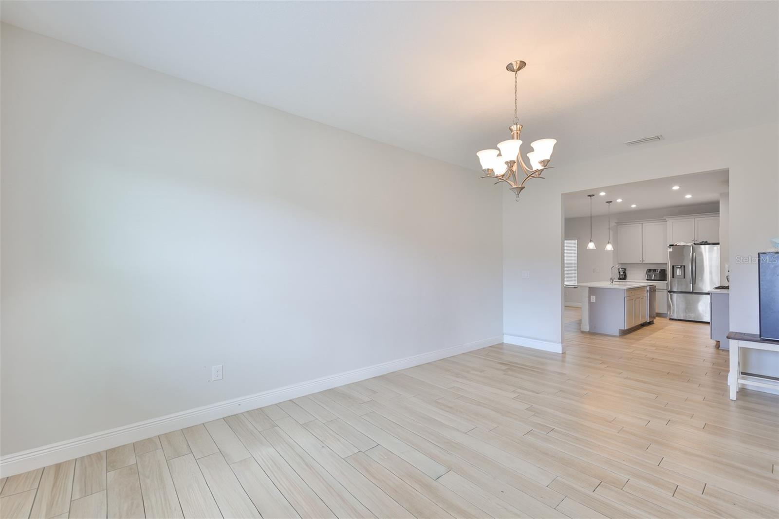 This could be a formal dining room, playroom, media room