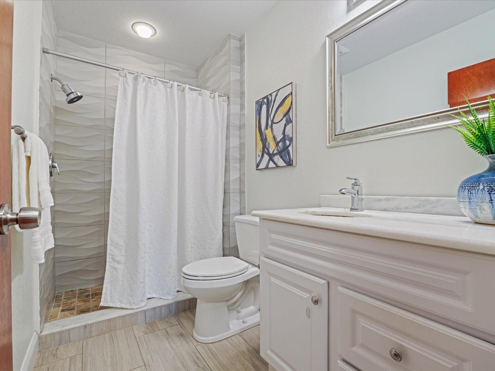 Updated primary bathroom