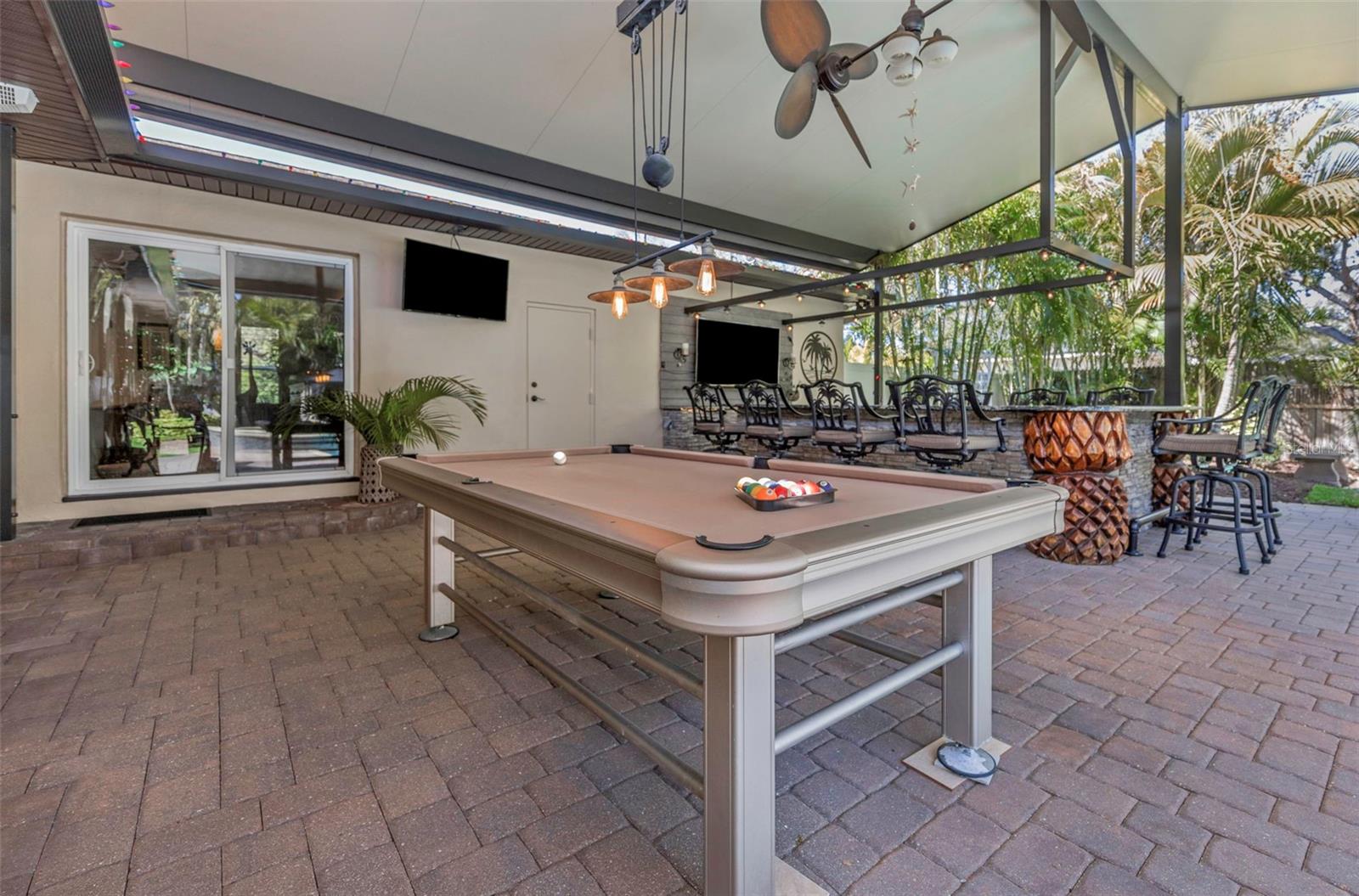 Outdoor pool table included!