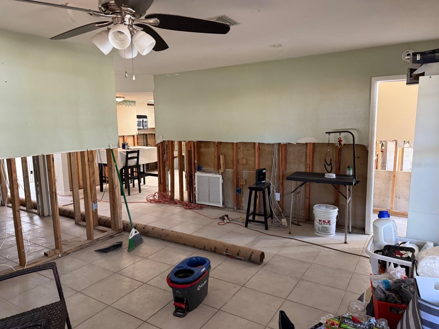 Living Room View to Kitchen